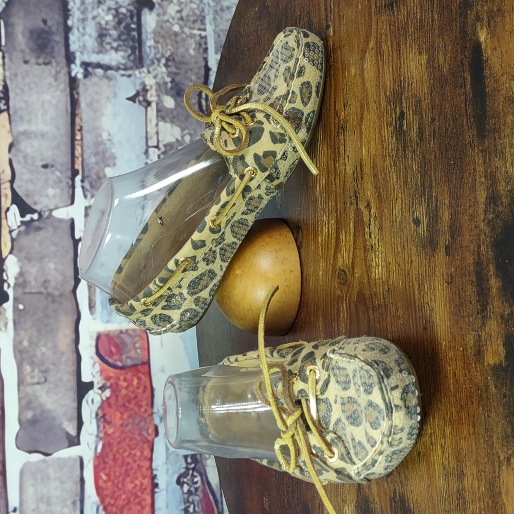 ❌ Final Sale•••Sperry Top-Siders Leopard/Sequin Flats